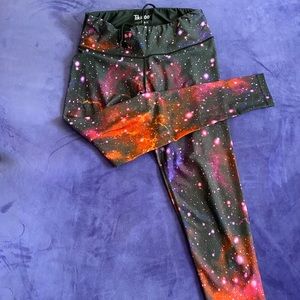 Tikiboo Workout Leggings - Galaxy Print